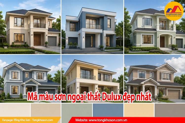 Mã màu sơn ngoại thất Dulux đẹp nhất