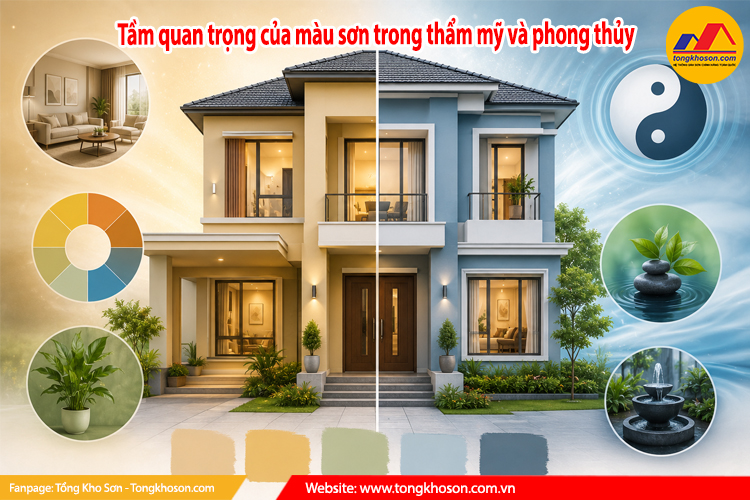 Tầm quan trọng của màu sơn trong thẩm mỹ và phong thủy