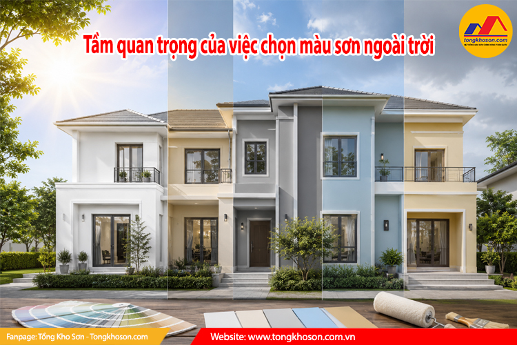 tầm quan trọng của việc chọn màu sơn ngoài trời