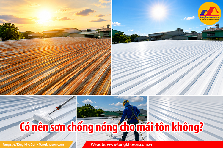 Có nên sơn chống nóng cho mái tôn không?