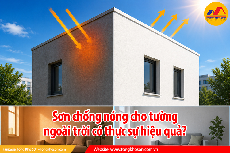 Sơn chống nóng cho tường ngoài trời có thực sự hiệu quả?