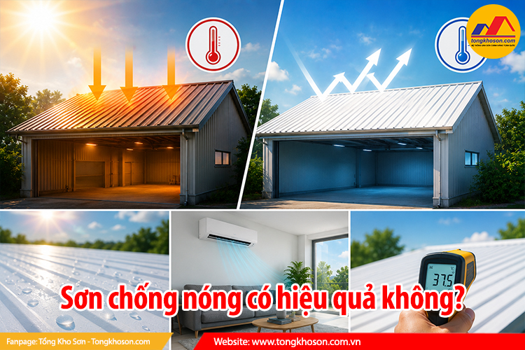 Sơn chống nóng có hiệu quả không?