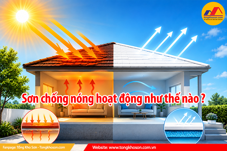 Sơn chống nóng hoạt động như thế nào?