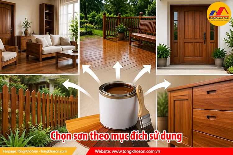 Chọn sơn theo mục đích sử dụng