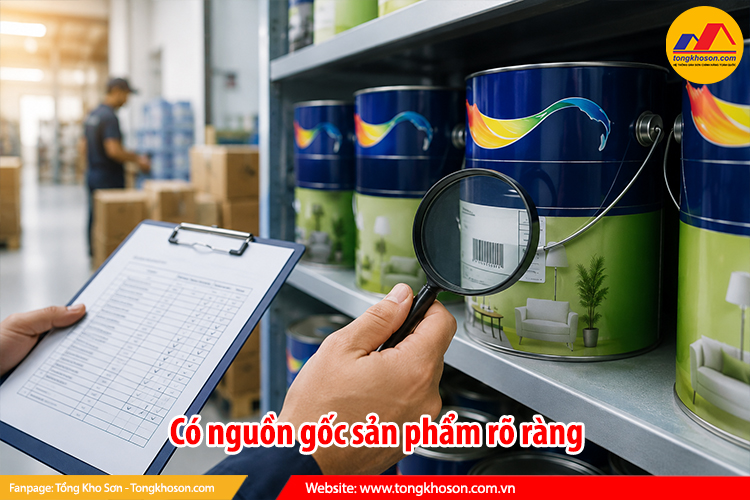 Có nguồn gốc sản phẩm rõ ràng