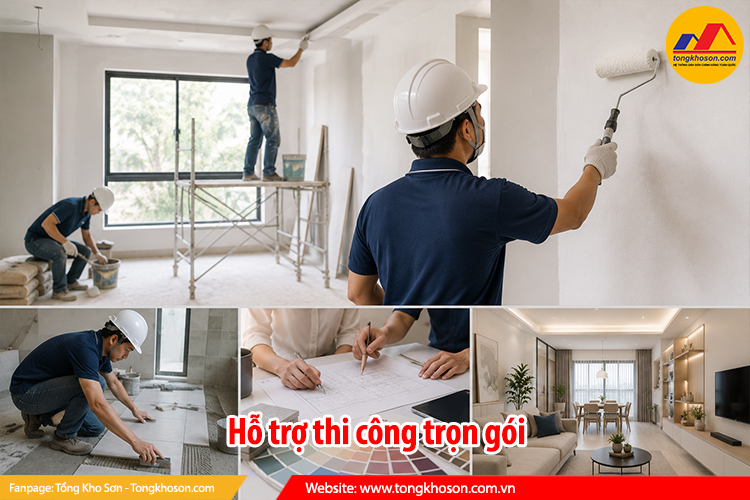 Hỗ trợ thi công trọn gói