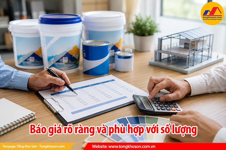 Báo giá rõ ràng và phù hợp với số lượng