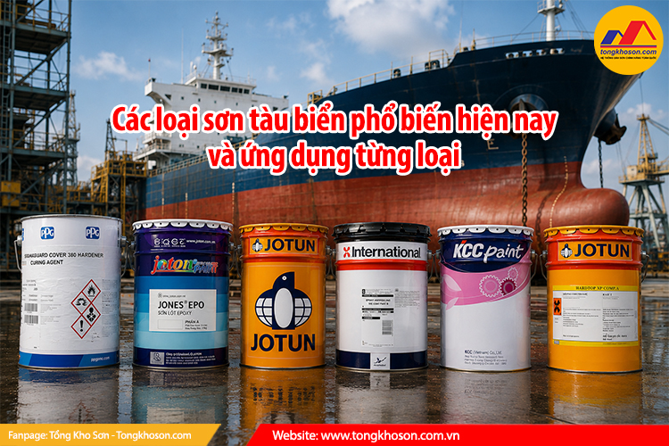 Các loại sơn tàu biển phổ biến hiện nay và ứng dụng từng loại