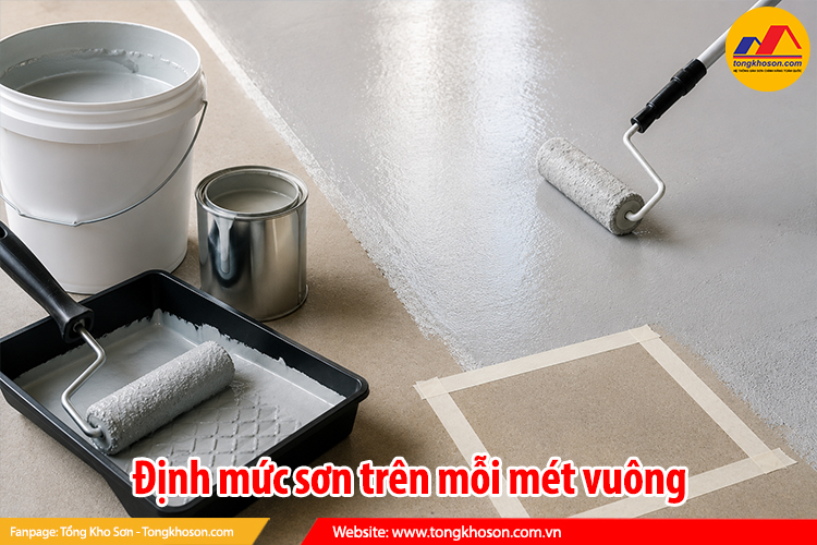 Định mức sơn trên mỗi mét vuông