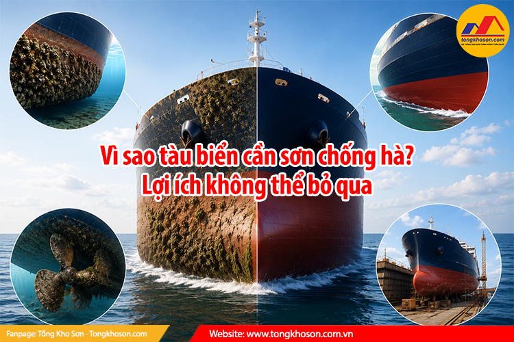 Vì sao tàu biển cần sơn chống hà? Lợi ích không thể bỏ qua