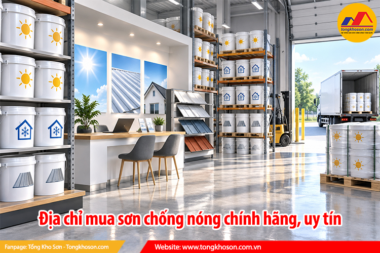 Địa chỉ mua sơn chống nóng chính hãng, uy tín