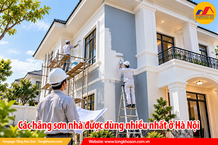 Các hãng sơn nhà được dùng nhiều nhất ở Hà Nội