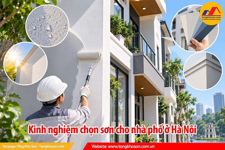 Kinh nghiệm chọn sơn cho nhà phố ở Hà Nội