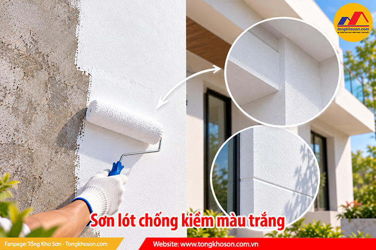 Sơn lót chống kiềm màu trắng