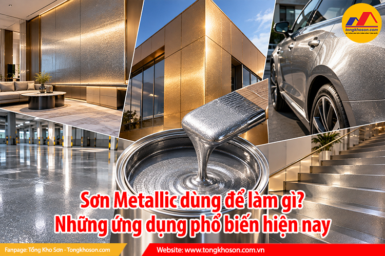 Sơn Metallic dùng để làm gì? Những ứng dụng phổ biến hiện nay