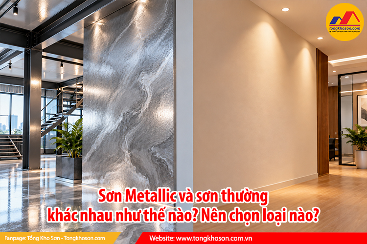 Sơn Metallic và sơn thường khác nhau như thế nào? Nên chọn loại nào?